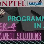 NPTEL Programming In JAVA Week 4 Assignment Solutions