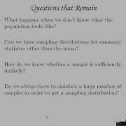 Simulating Sampling Distributions 9 1 2