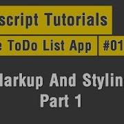 To Do List Arabic JavaScript Tuts 01 Create Markup And Styling Part 1