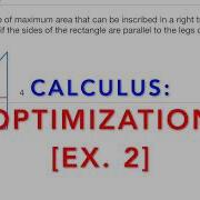 Calculus Optimization Rectangle Inscribed In A Triangle