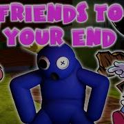 FNF Friends To Your End But Doki Doki Takeover And Indie Cross Tag Team FNF Rainbow Friends
