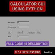 Simple Calculator Using PYTHON Php Pythoncode Calculator Ai Blockchain Iot Java Cod Bts
