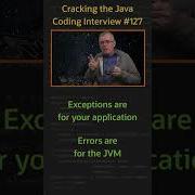 What Is The Difference Between An Exception And An Error Cracking The Java Coding Interview