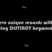 Retrieve Unique Records Without Using DISTINCT Keyword