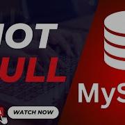 Not Null Column MySql Tutorial E3Schools English
