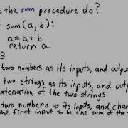 Sum Procedure With A Return Statement Intro To Computer Science
