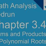 Chapter 3 4 2 Sums And Products Of Polynomial Roots CodingBytes IB Math Analysis Speedrun