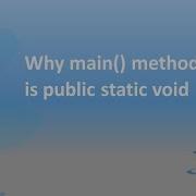 Tricky Interview Question Why Main Method In Java Is Public Static Void