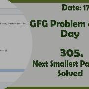 Next Smallest Palindrome C GFG Daily Problem