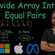 Divide Array Into Equal Pairs Leetcode 2206