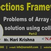 Problems Of Array Part 2 Collections Framework Core Java Tutorial Mr Hari Krishna