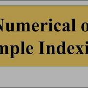 Numerical Of Simple Indexing