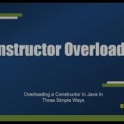 Constructor Overloading In Java What Is Constructor Overloading Important Java Interview Question