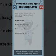 Programming Quiz Beginner Level Python AI Machine Learning Data Science Coding Gen AI
