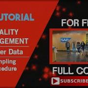 SAP Quality Management SAP QM Master Data SAP QM Sampling Procedure SAP Tutorial For Free