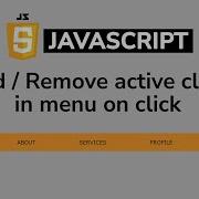 Dynamically Add Or Remove CSS Class Using JavaScript Add And Remove Class JavaScript