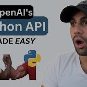 The OpenAI Python API Introduction Example Code
