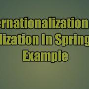 31 Internationalization And Localization In Spring MVC Example