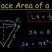 Surface Area Of A Cone With Lateral Area Geometry