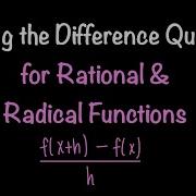 Finding The Difference Quotient For Rational And Radical Functions Math With Professor V