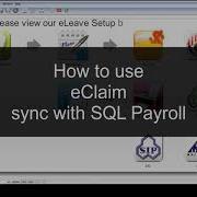 SQL PAYROLL EClaim