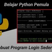 Program Login Sederhana Python Dasar
