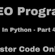 Learn Python By Example SEO Program In Python Part 4