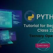 22 Ternary Operators What Is Ternary Operators In Python Python Tutorial For Beginners