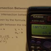Angle Of Intersection Between Line And Horizontal Line