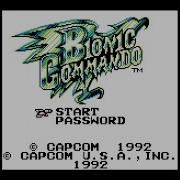 Bionic Commando 1992 Game Boy