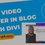 How To Add Video Slider In Blog With Divi Builder In WordPress Divi Page Builder Tutorial 2022