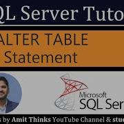 SQL ALTER TABLE Statement SQL Server Tutorial For Beginners