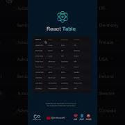 React Table Reactjs Responsive Reactdeveloper Reactprojects