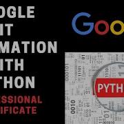 Google IT Automation With Python Professional Certificate