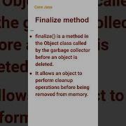Метод Finalize 76 Corejava