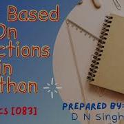 MCQ On Function In Python Class XII CS CBSE