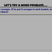 Division Word Problem Using Arrays To Solve