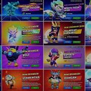 All 104 Brawlers All Skins Unlock Animations Bolt Starr Nova In Brawl Stars