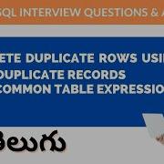 SQL Delete Duplicate Rows Using Cte Delete Duplicate Records Ms Sql Common Table Expression