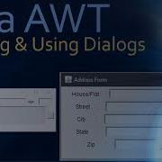 33 Java AWT Creating And Using AWT Dialogs From Frame Window