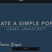 Create Simple Pop Up Using JavaScript