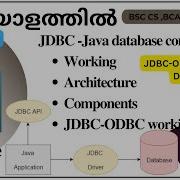 JDBC подключение к базе данных Java работа и архитектура малаялам