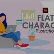 Easy Flat Character Vector Art In Adobe Illustrator Vector Art Speed Art