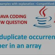 Java Program To Find The First Duplicate Occurence In An Array