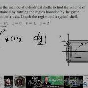 AP Calculus 30L Cylindrical Shell Method Around Horizontal Axis Part 2of2