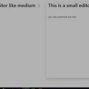 Create An Editor Like A Medium In Angular