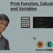 Print Function Calculations And Variables Python Tutorials For Beginners In Hindi Tutorial 1