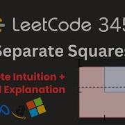 Separate Squares I LeetCode 3453 Binary Search On Answer Geometry Problem