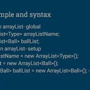 Processing Intro Lesson 12 ArrayLists