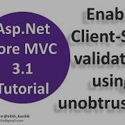 65 Client Side Validation In Asp Net Core Using Unobtrusive Js Asp Net Core Tutorial